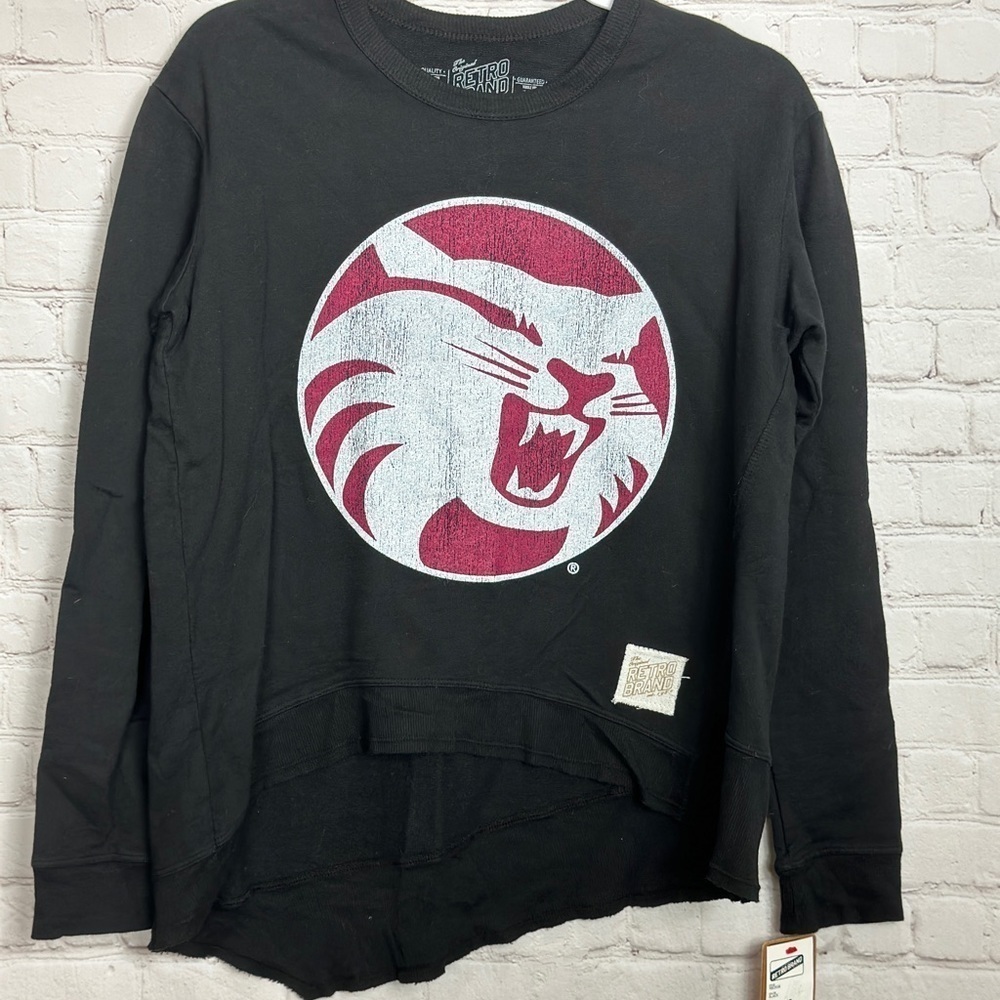 Washington State‎ Cougars long sleeve asymmetrical hem shirt top, sz XS, NWT